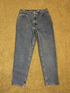 VTG LEVIS Jeans Tapered Relaxed 2002 Fit Sz 14 32x30 Retro Classic